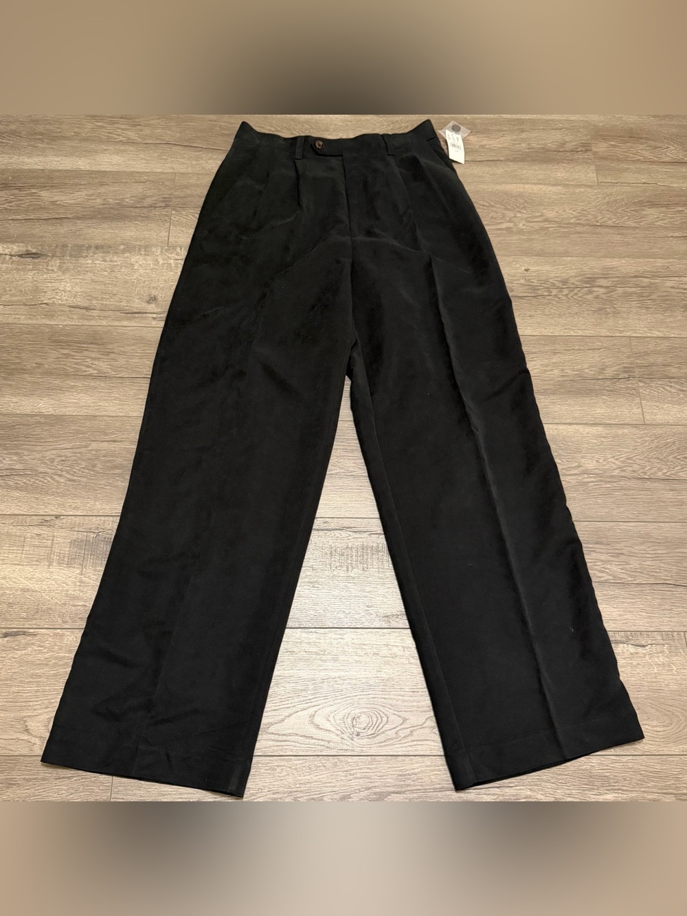 GAP Vintage 90s High-Rise Pleated Wide Leg Trousers Pants Black Size 12 NWT